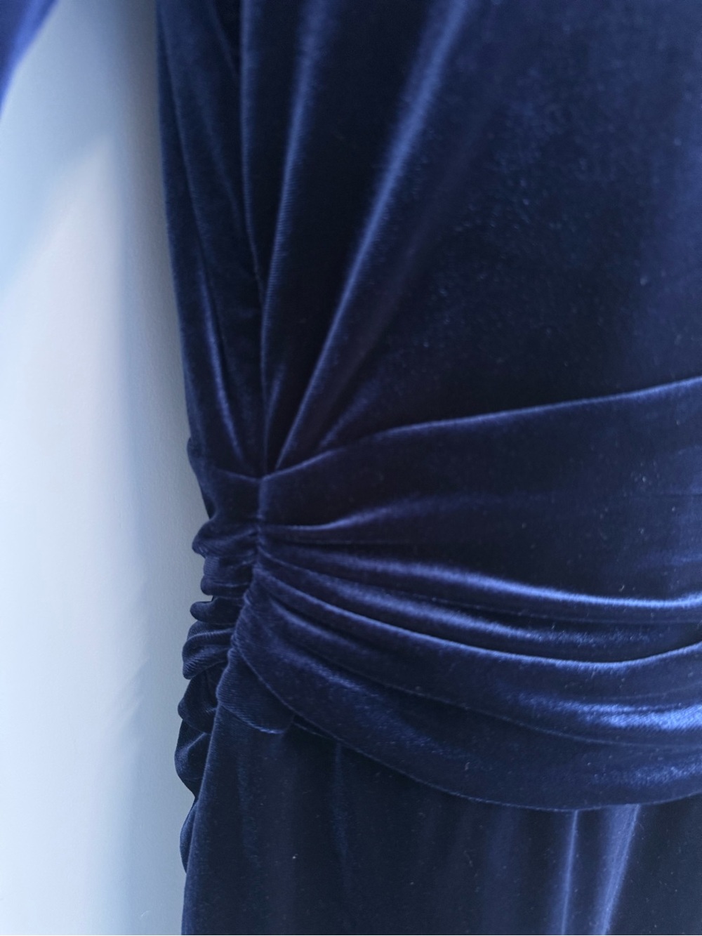 Lauren Ralph Black Label NWT Midnight Blue Velvet Long-Sleeve Sheath Dress - Picture 5 of 11